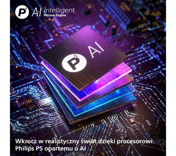 Philips OLED+ 55OLED910/12 55" OLED 4K 144Hz Google TV Funkcje AI Ambilight Dolby Vision Dolby Atmos Dźwięk B&W HDMI 2.1 - Kup na Raty - RRSO 0%