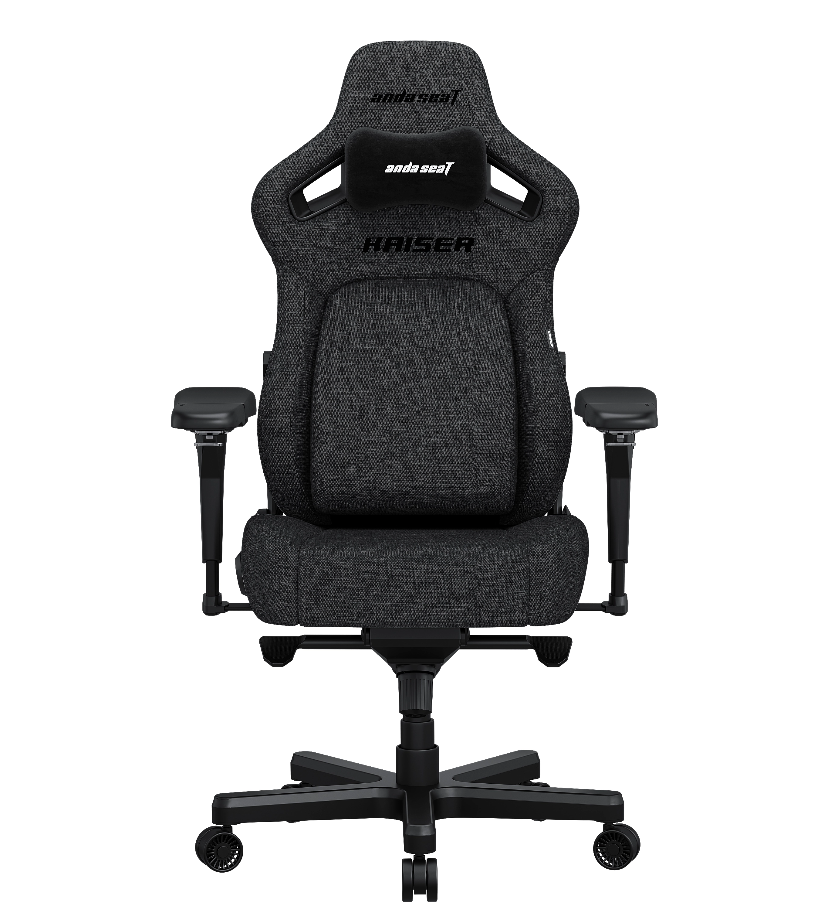 Fotel Anda Seat Kaiser 4 L Gamingowy do 120kg Tkanina Ciemnoszary
