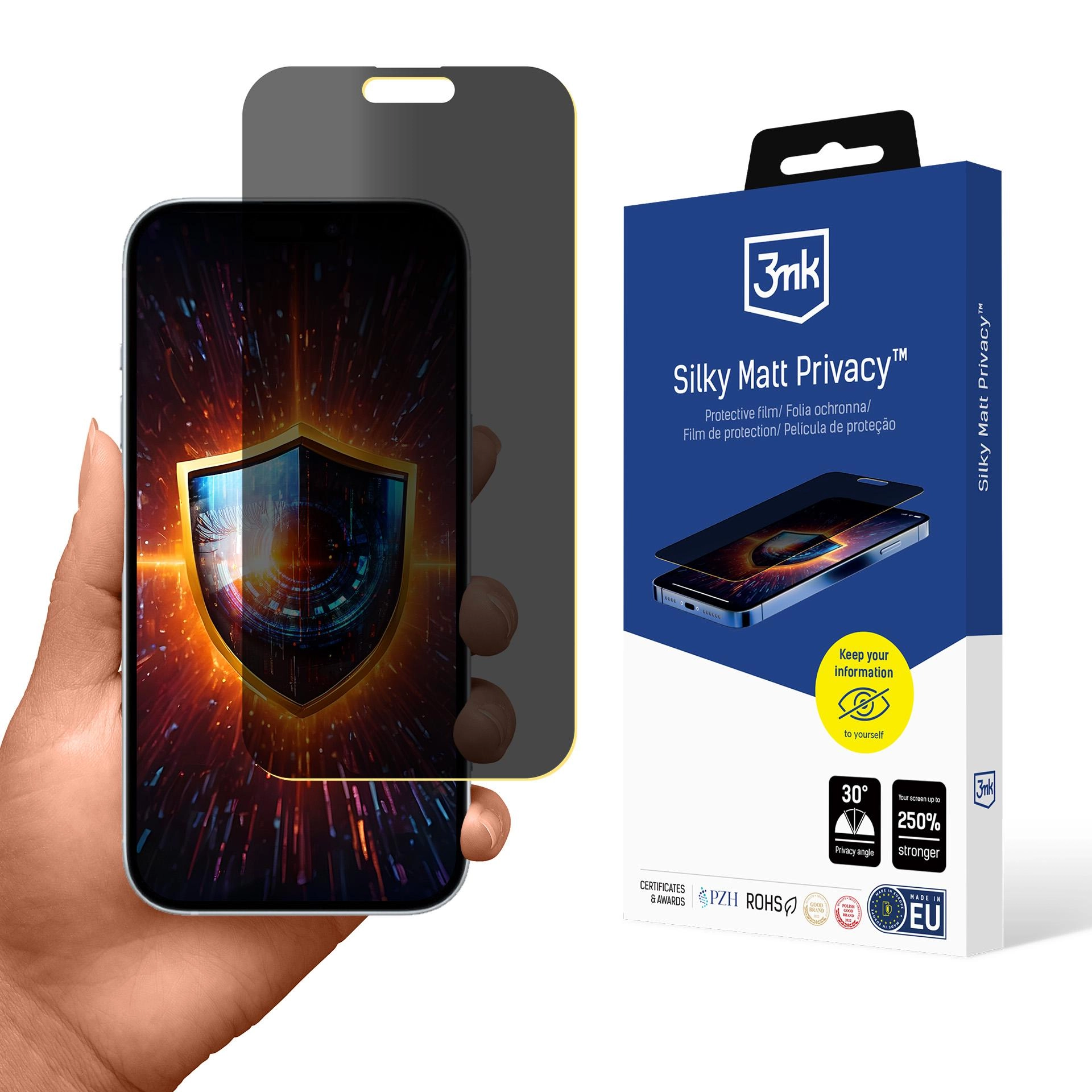 Folia ochronna 3mk Silky Matt Privacy do Apple iPhone 17