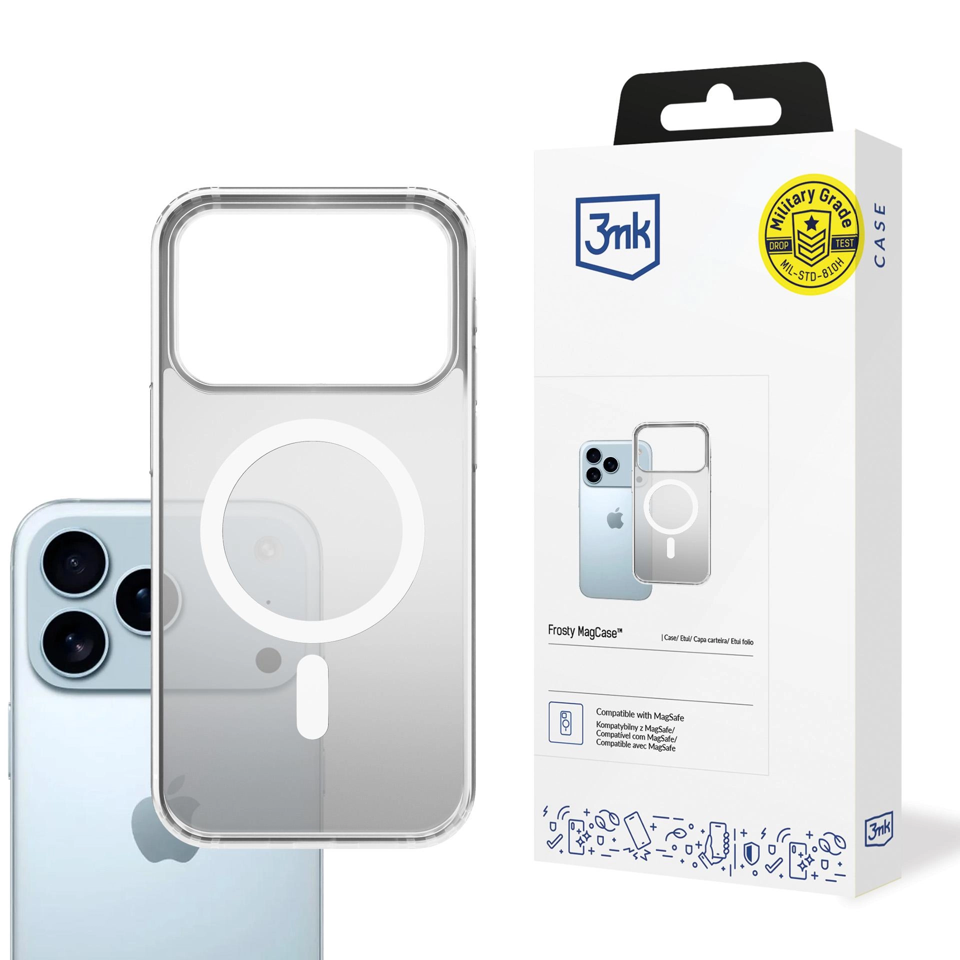 Etui 3mk Frosty MagCase White do Apple iPhone 17 Pro