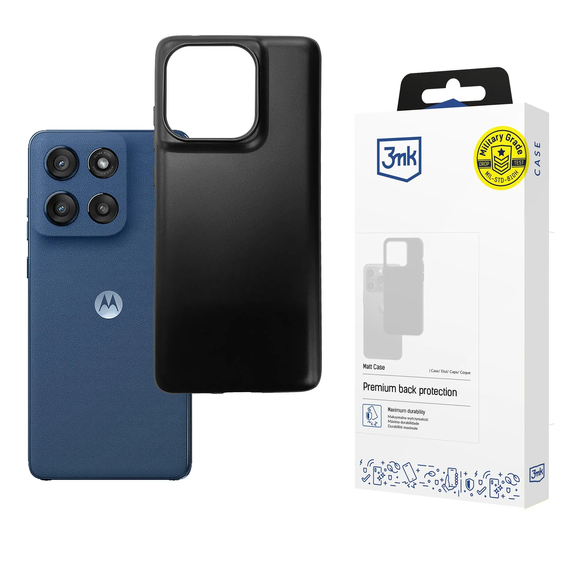 Etui 3mk Matt Case do Motorola Moto Edge 60/60 Fusion Czarny