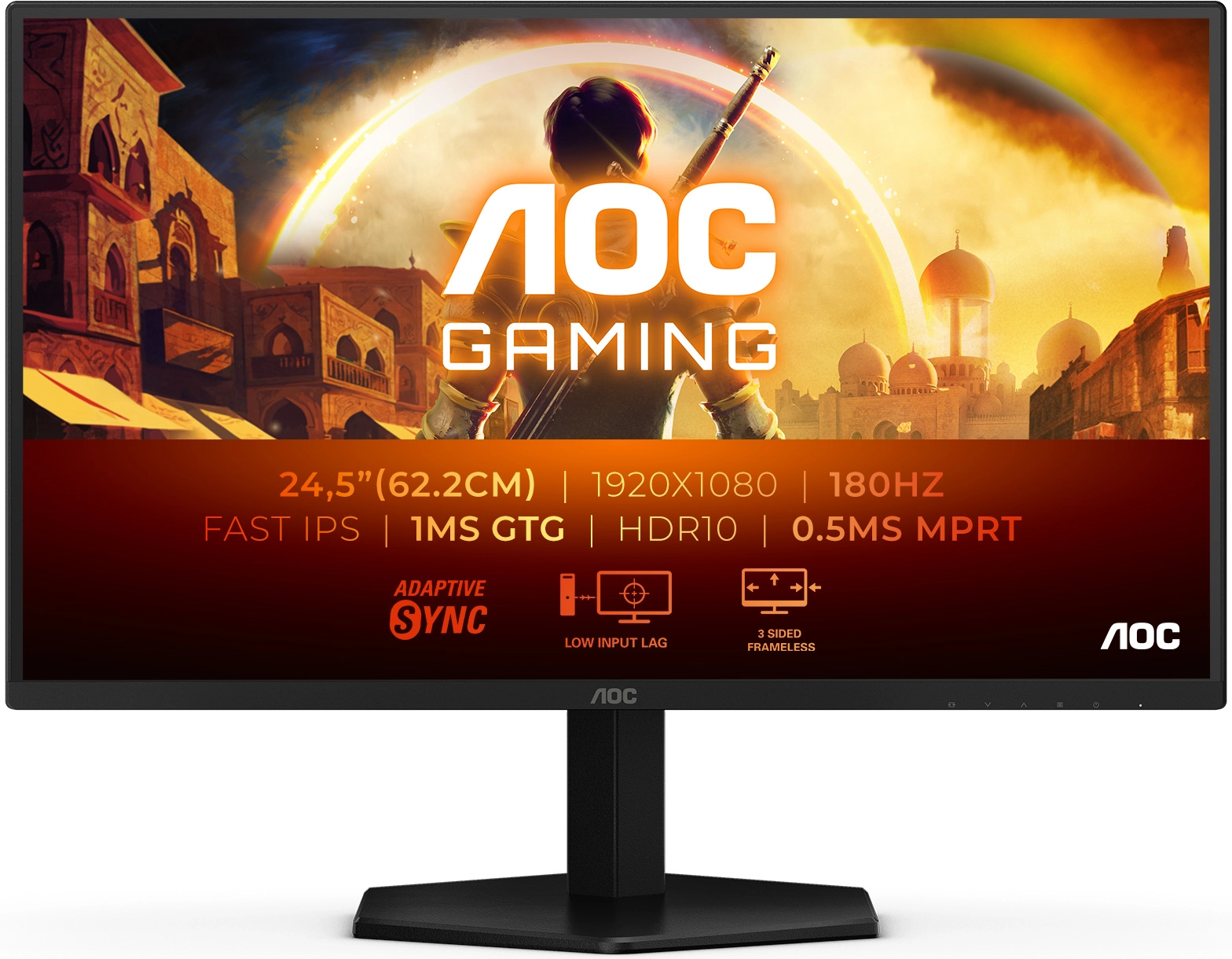 Monitor AOC 25G42E 24,5" Full HD Fast IPS 180Hz 0,5ms MPRT Gamingowy