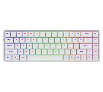 Klawiatura mechaniczna Aqirys AQI-GA-KB-9 Gateron Red Biały