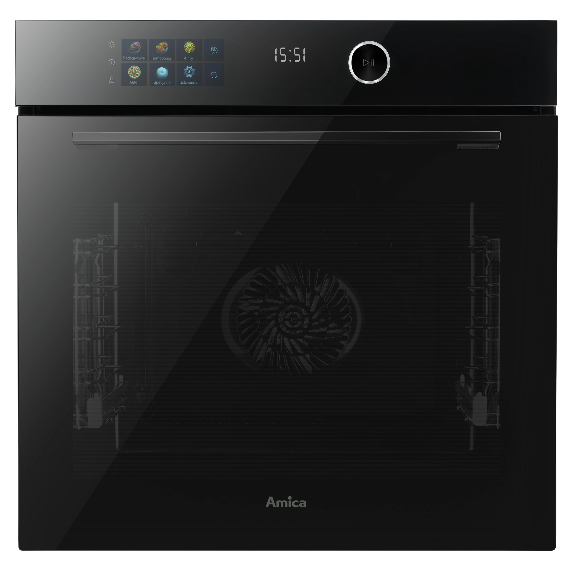 Piekarnik elektryczny Amica ED77639BA++ S-Type Termoobieg Czarny