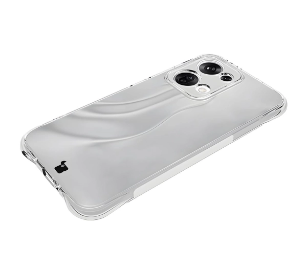Bizon elastyczne etui Salpa + 2x szkło hartowane Clear Pack do Oppo Reno13