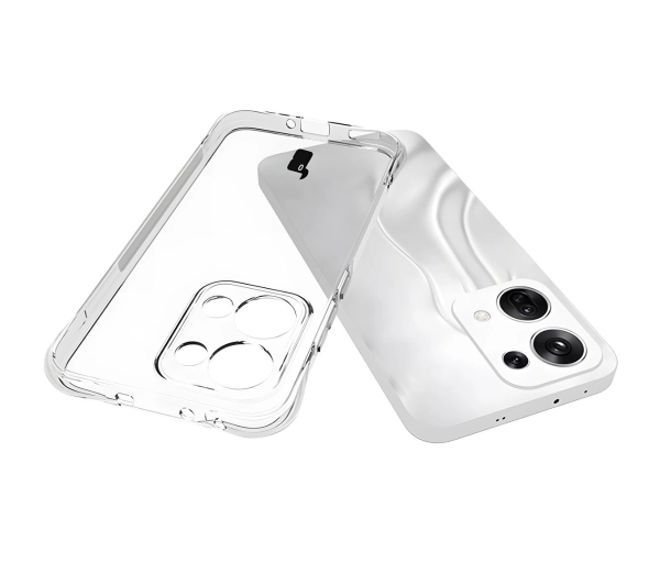 Bizon elastyczne etui Salpa + 2x szkło hartowane Clear Pack do Oppo Reno13