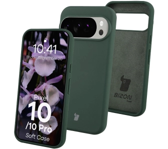 Etui Bizon Soft do Google Pixel 10 / Google Pixel 10 Pro Ciemnozielony