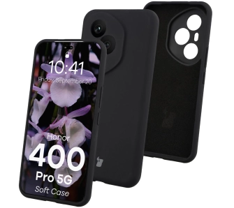 Etui Bizon Soft do Honor 400 Pro 5G Czarny