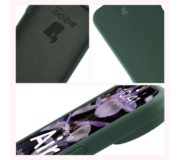 Bizon Silikonowe Soft do Apple iPhone Air Ciemnozielony