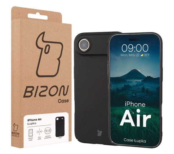 Bizon Łupka do Apple iPhone Air Czarny