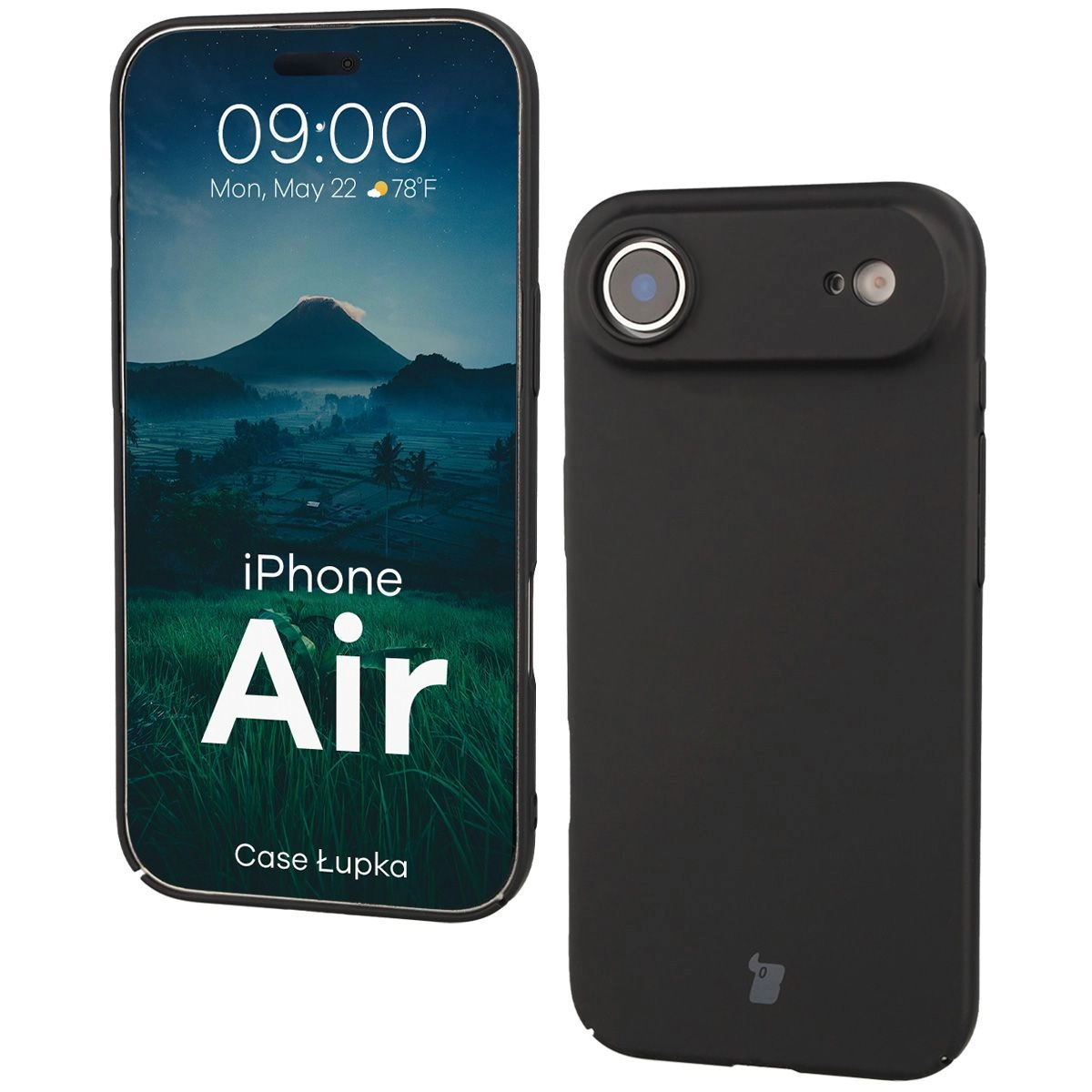 Etui Bizon Łupka do Apple iPhone Air Czarny