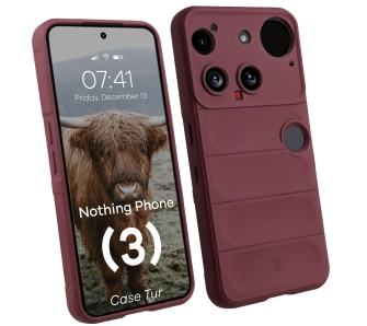 Etui Bizon Tur do Nothing Phone 3 Ciemnofioletowy
