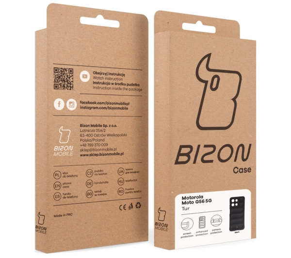 Bizon Tur do Motorola Moto G56 5G Czarny