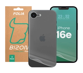 Bizon na tył i przód Bizon Glass Hydrogel Pack do Apple iPhone 16e