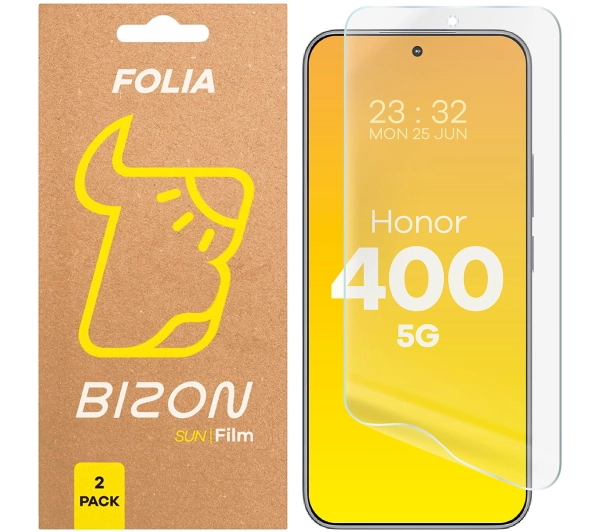 Bizon 2 x matowa Film Sun do Honor 400 5G