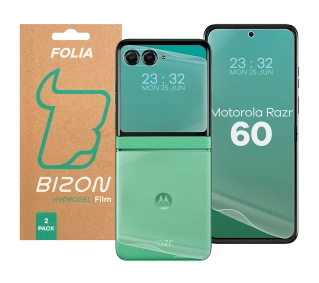 Bizon na tył i przód Bizon Glass Hydrogel Pack do Motorola Razr 60
