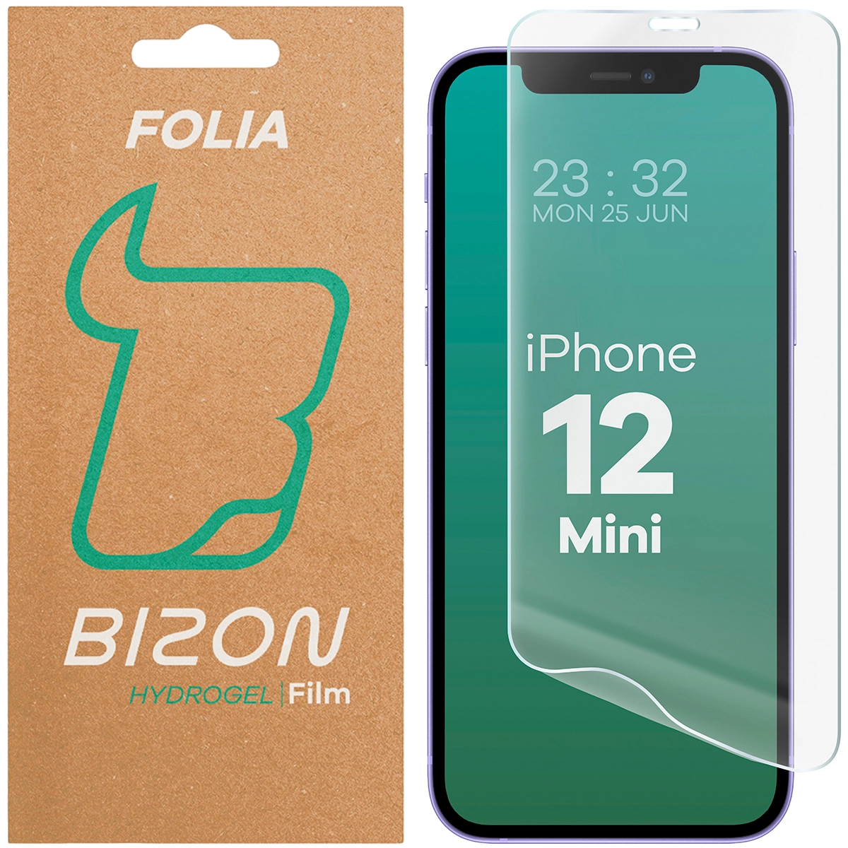 Folia hydrożelowa Bizon na ekran Hydrogel Front do iPhone 12 Mini 1 sztuka