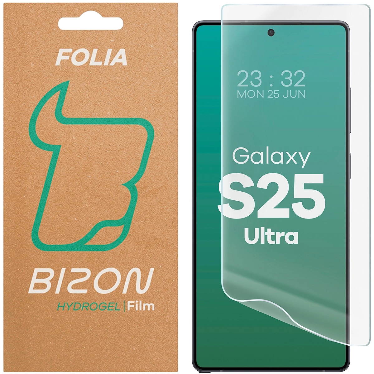 Folia hydrożelowa Bizon na ekran Hydrogel Front do Samsung Galaxy S25 Ultra 1 sztuka