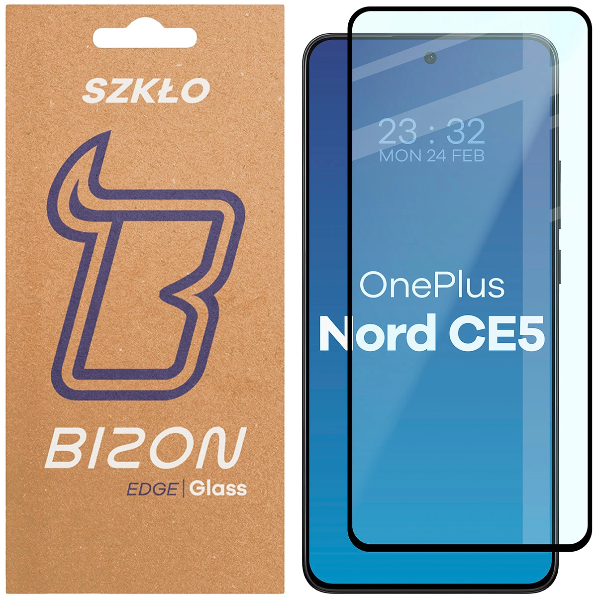 Szkło hartowane Bizon pełne Edge 2 do OnePlus Nord CE5 5G