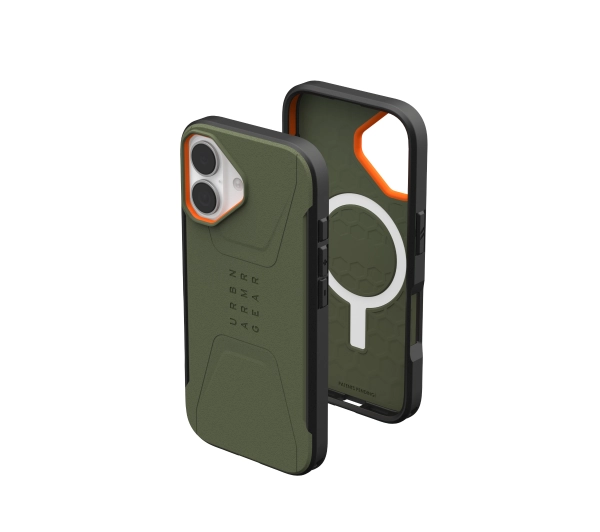 UAG Civilian z MagSafe do iPhone 17 Olive Orange