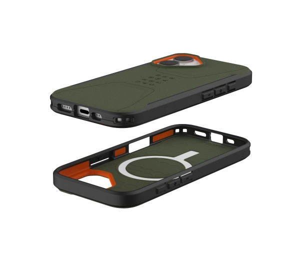 UAG Civilian z MagSafe do iPhone 17 Olive Orange