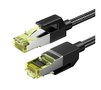 Kabel sieciowy UGREEN NW150 Ethernet RJ45 Cat.7 F/FTP 2m Czarny