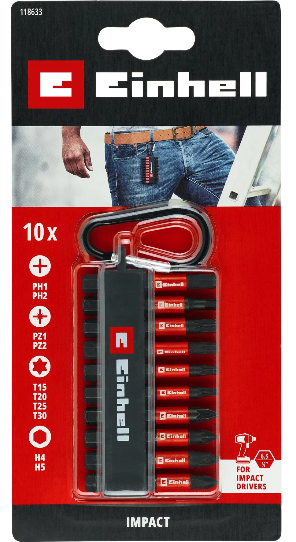 Zestaw bitów Einhell 49118633 (10 szt.)