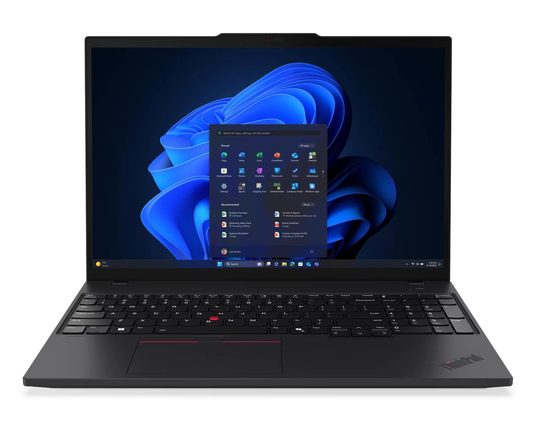 Laptop biznesowy Lenovo ThinkPad T16 Gen 4 16" Ultra 7 255U 16GB RAM 512GB Dysk SSD Win11 Pro Czarny Funkcje AI