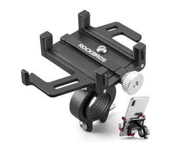 Uchwyt rowerowy RockBros 699-BK aluminiowy na kierownicę