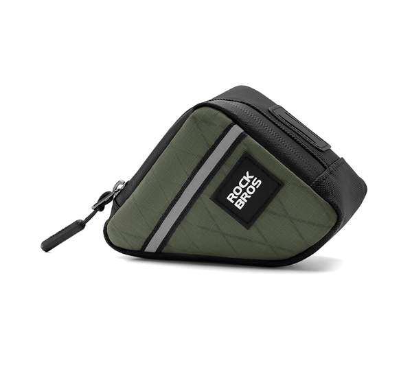 Torba trójkątna Rockbros na ramę rowerową 0,25 l - zielona