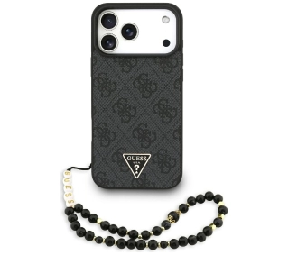 Guess 4G Strap Triangle Logo MagSafe do iPhone 17 Pro Max czarny