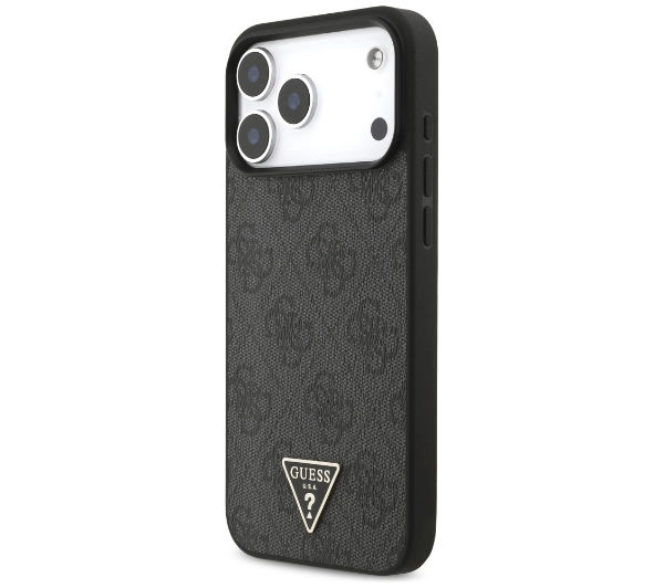 Guess 4G Strap Triangle Logo MagSafe do iPhone 17 Pro Max czarny