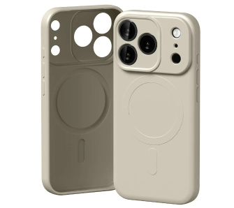 Etui Mercury Semi-Silicone MagSafe do iPhone 17 Pro kamienny