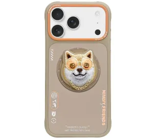 Nimmy Glasses Cool Dog MagSafe do iPhone 17 Pro Max Beżowy