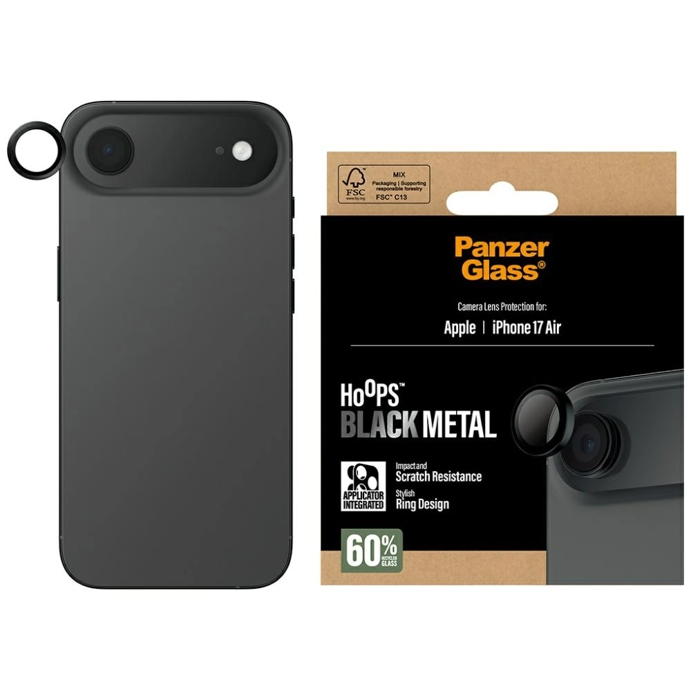 Szkło ochronne PanzerGlass Hoops do iPhone Air Czarny
