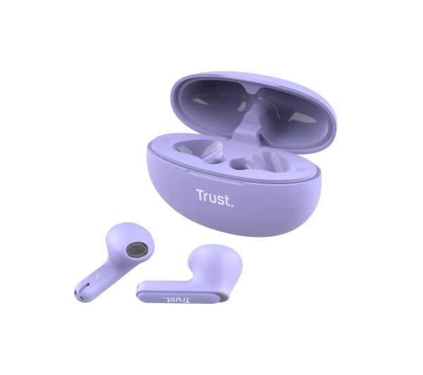 Trust Yavi ENC Douszne Bluetooth Fioletowy - ⚡ BESTSELLERY ⚡