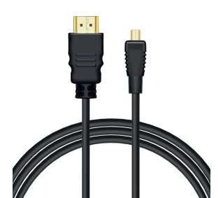 Savio CL-40/M Micro HDMI z Ethernetem 2m  Czarny