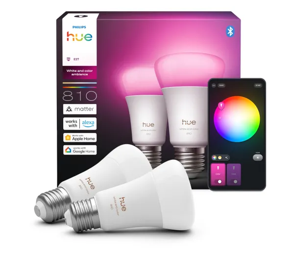 Inteligentne oświetlenie - Philips Hue White and Colour Ambiance A60 E27 2szt.