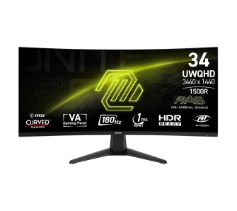 Monitor MSI MAG 346CQ 34" UWQHD VA 180Hz 1ms MPRT Zakrzywiony Gamingowy