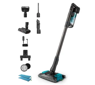 Odkurzacz bezprzewodowy Philips 8000 Aqua XC8155/01 80min Funkcja mycia Wymienny akumulator Mini elektroszczotka