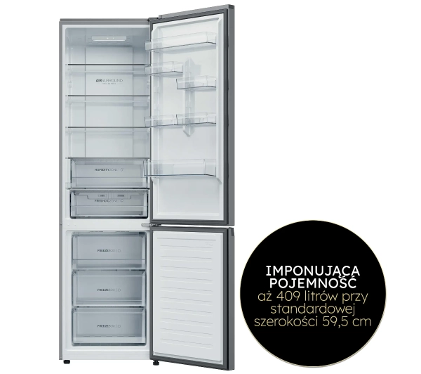 Haier HDPR1620ANPK No Frost 205cm Komora świeżości Zdalne Sterowanie Inox - Kup na Raty - RRSO 0%