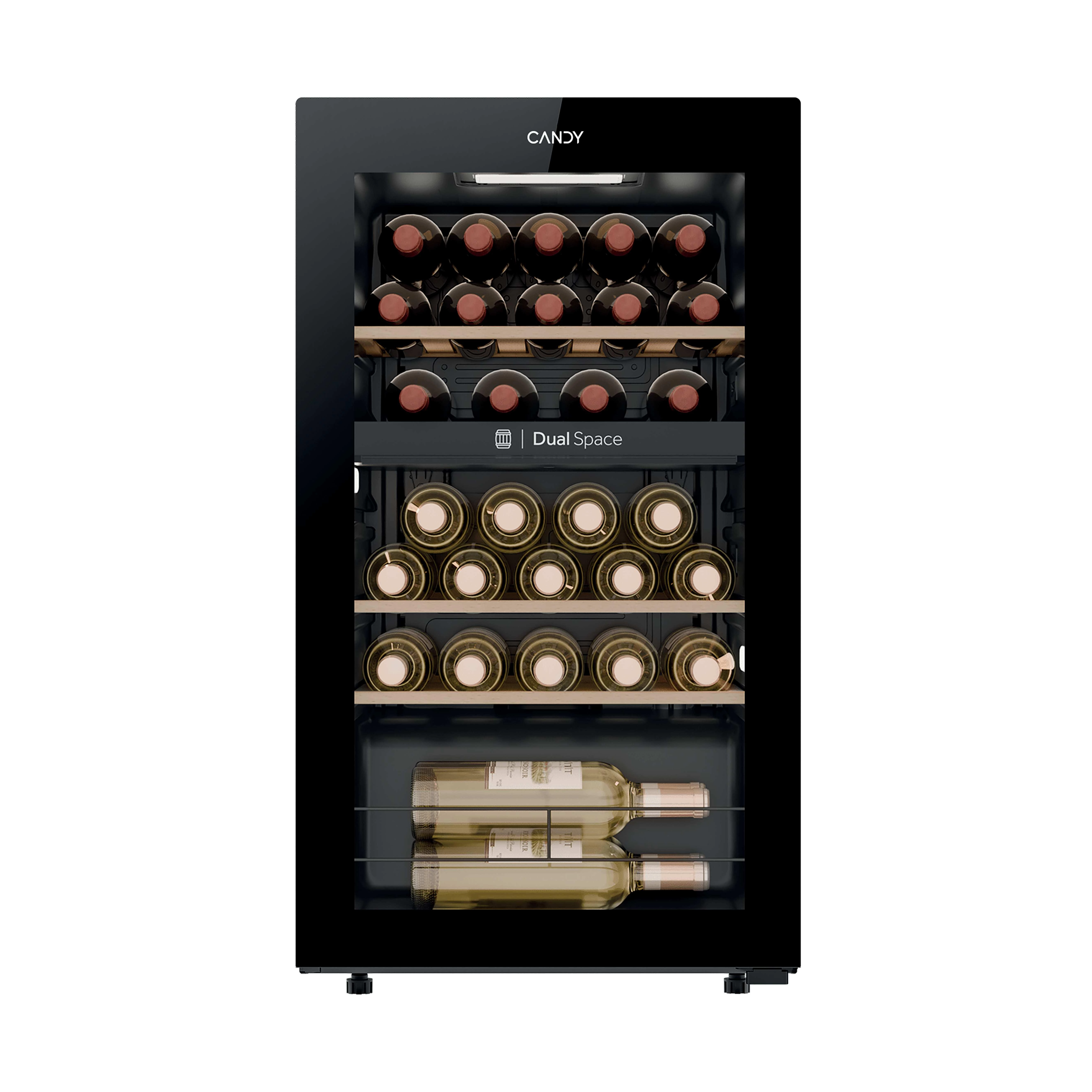 Chłodziarka do wina Candy Dwustrefowa CNWQ4G32G2 32 miejsca na butelki
