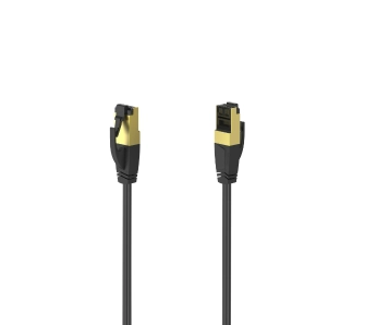 Kabel sieciowy Hama 200691 Cat 8 S/FTP 0,5m Czarny