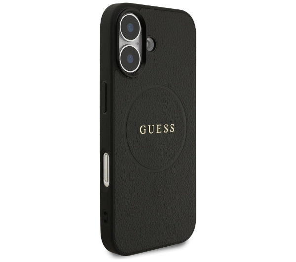 Guess Grained Ring MagSafe do iPhone 17 czarny