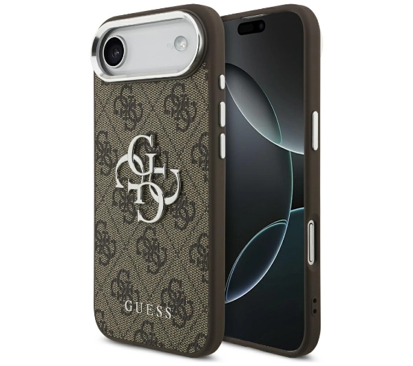 Guess 4G Big 4G Classic Logo do iPhone Air Brązowo-srebrny