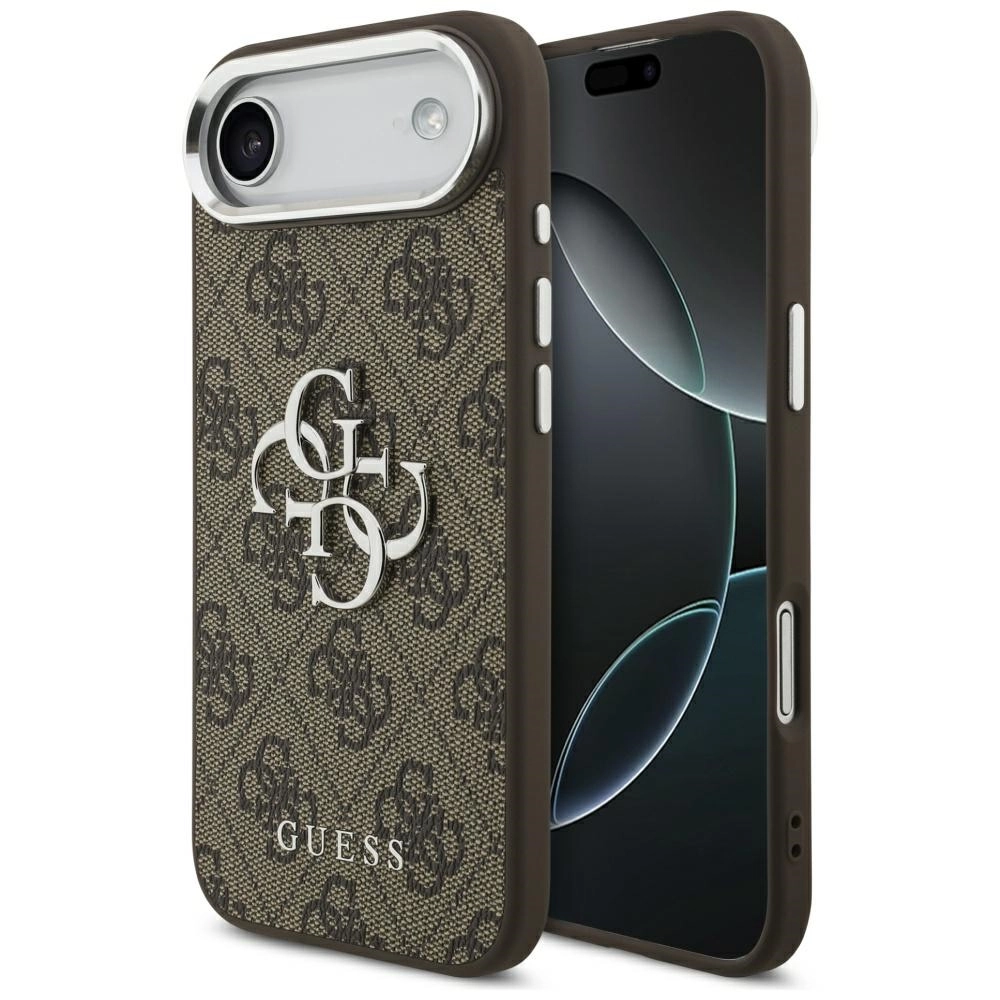 Etui Guess 4G Big 4G Classic Logo do iPhone Air Brązowo-srebrny