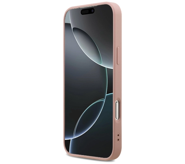 Guess Fixed Glitter Big 4G do iPhone 17 Pro Max różowy