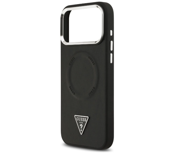 Guess Triangle Logo MagSafe do iPhone 17 Pro Max Czarny