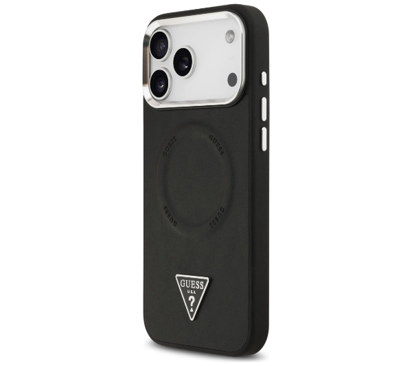 Guess Triangle Logo MagSafe do iPhone 17 Pro Max Czarny