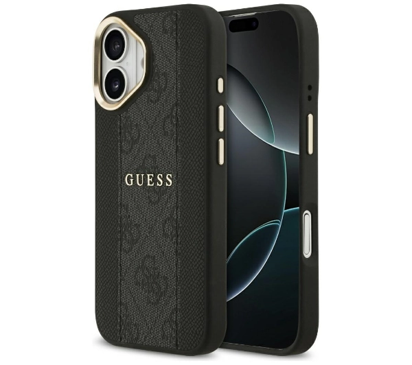 Guess 4G Stripe MagSafe do iPhone 17 czarny
